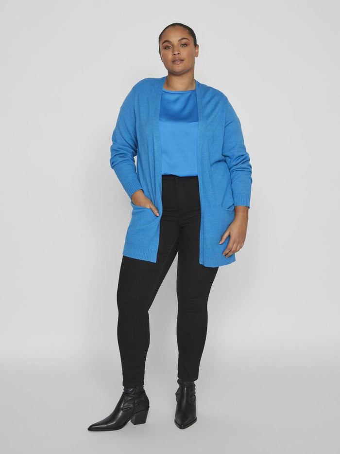 VIRIL OPEN KNIT CARDIGAN (CLOISONNE BLUE)