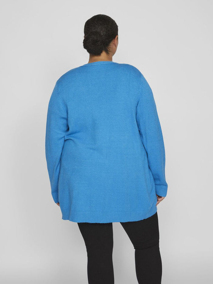 VIRIL OPEN KNIT CARDIGAN (CLOISONNE BLUE)