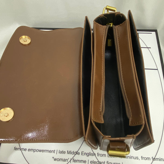 Waxed Leather Shoulder Bag