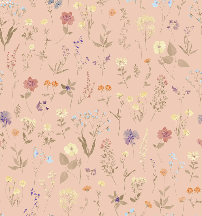 Wild Flowers Peach - Family Fabrics B.V.