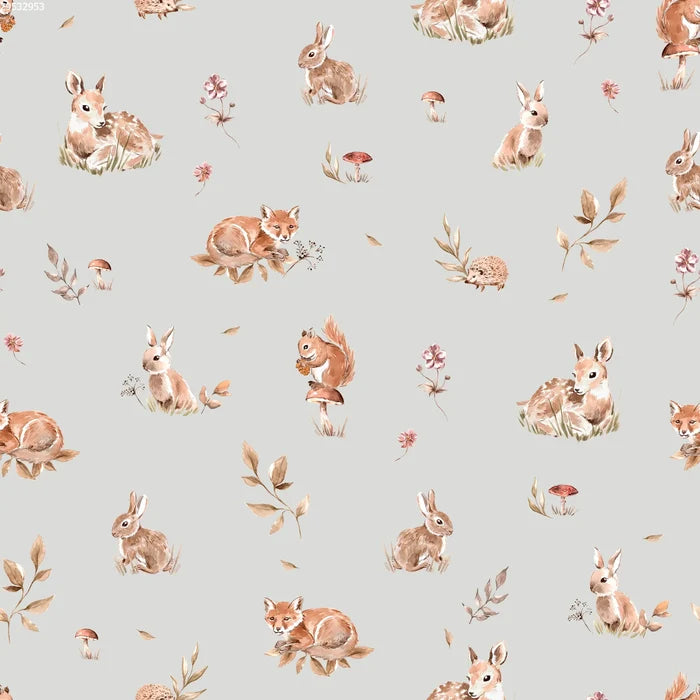 Winter Animals Green - Family Fabrics B.V.