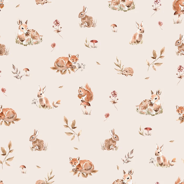 Winter Animals Sand - Family Fabrics B.V.