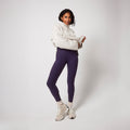 Winter Everyday High Waisted Leggings - Midnight Plum