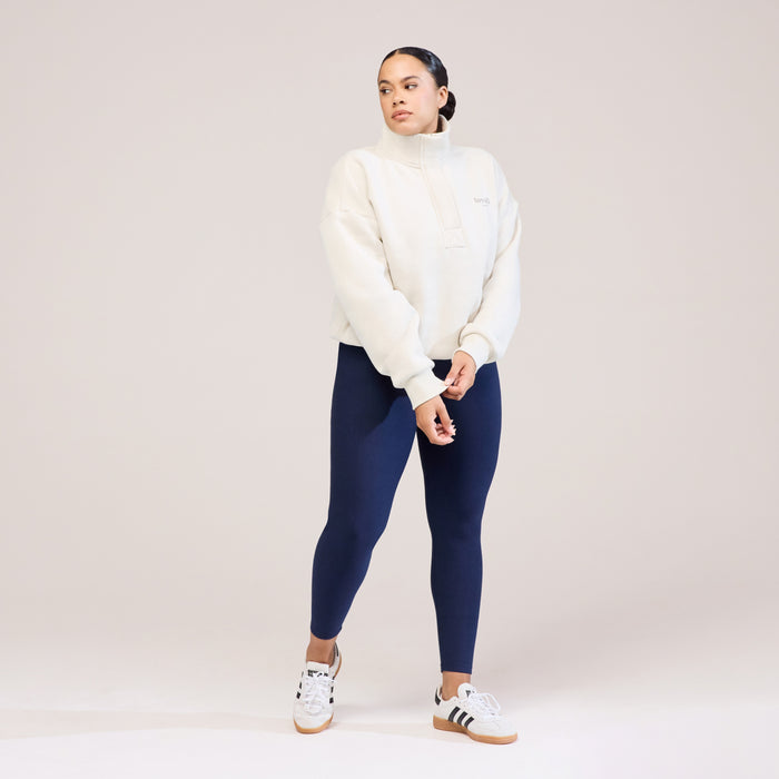 Winter Everyday High Waisted Leggings - Navy