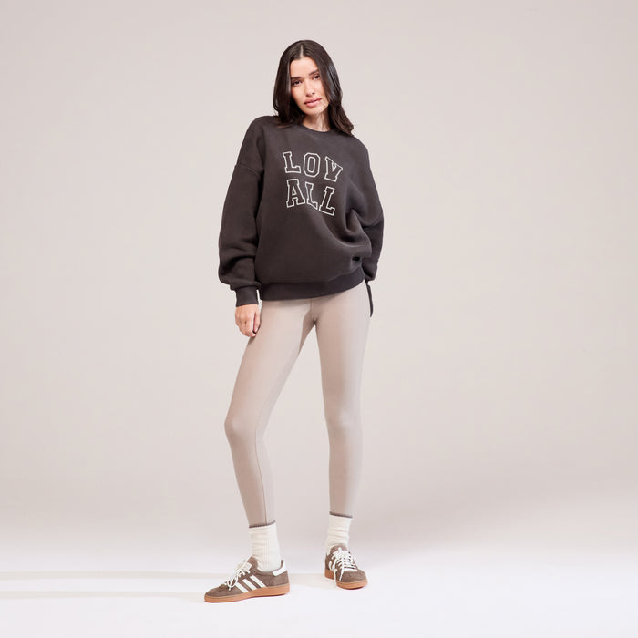 Winter Everyday High Waisted Leggings - Stone