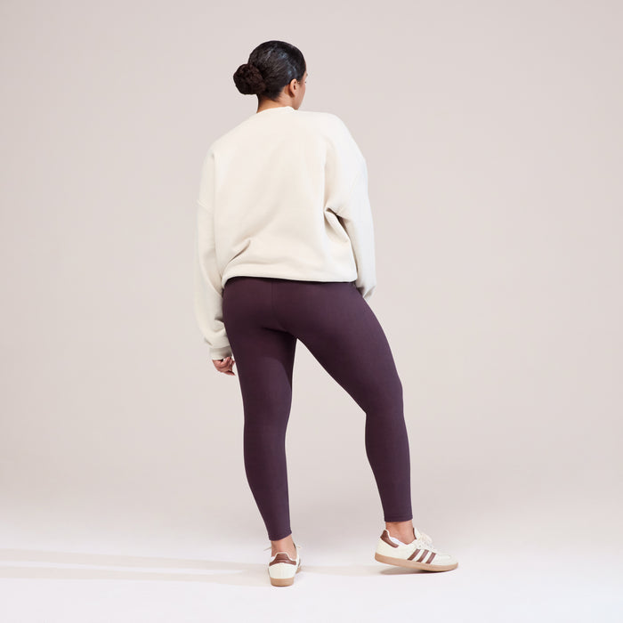 Winter Everyday High Waisted Leggings - Wine