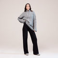 Winter Wide Leg Trousers - Black