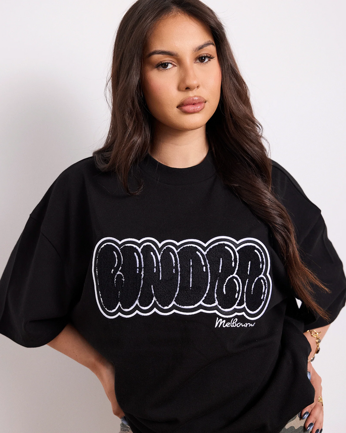 WNDRR Blissed Heavy Weight Tee (Black)
