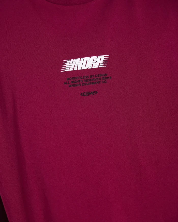WNDRR Borderless Box Fit Tee (Blood Red)