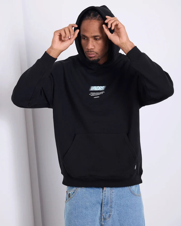 WNDRR Borderless Hood Sweat (Black/Blue)
