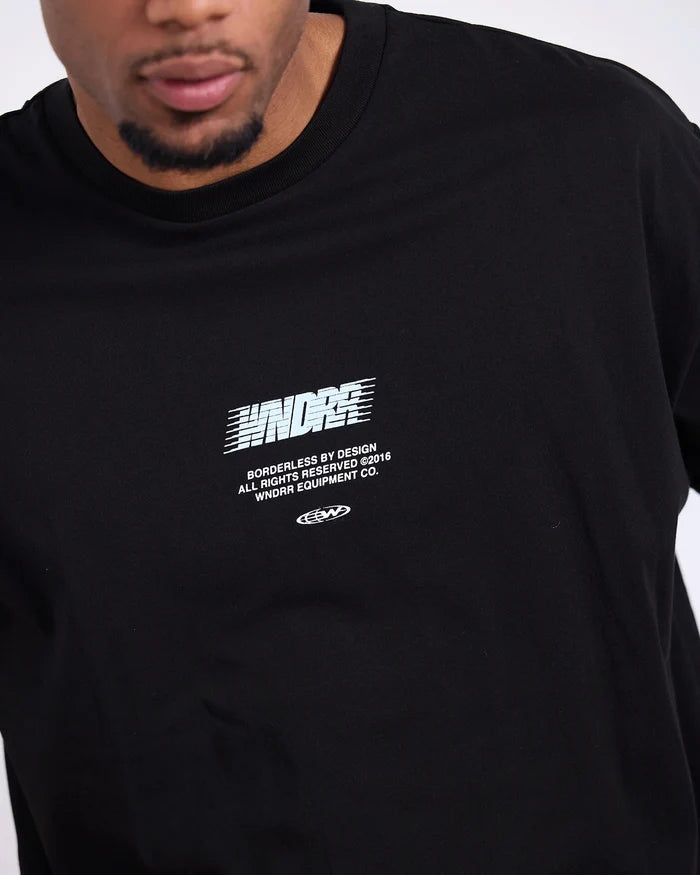 WNDRR Borderless Hood Sweat (Black/Blue)