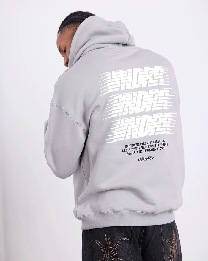 WNDRR Borderless Hood Sweat (Cement Grey)