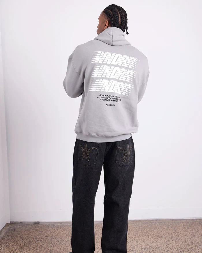 WNDRR Borderless Hood Sweat (Cement Grey)
