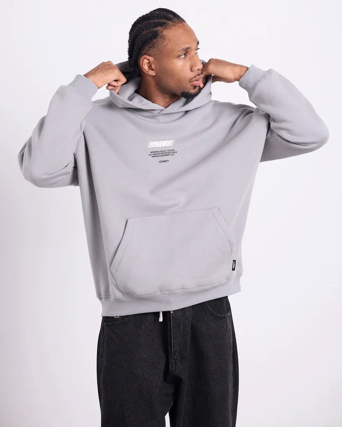 WNDRR Borderless Hood Sweat (Cement Grey)