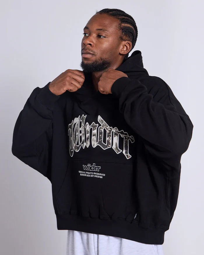 WNDRR Box Fit Hood Sweat (Black)