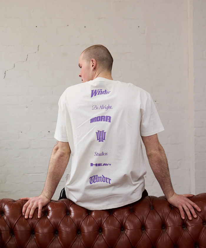 WNDRR Collective Box Fit Tee (Off White)