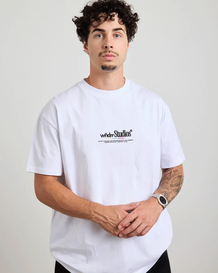 WNDRR Collective Box Fit Tee (White)