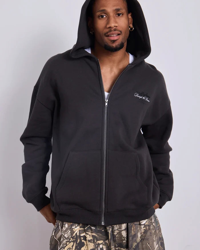 WNDRR Disrupt Zip Hood Sweat (Faded Black)
