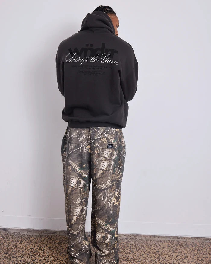 WNDRR Disrupt Zip Hood Sweat (Faded Black)