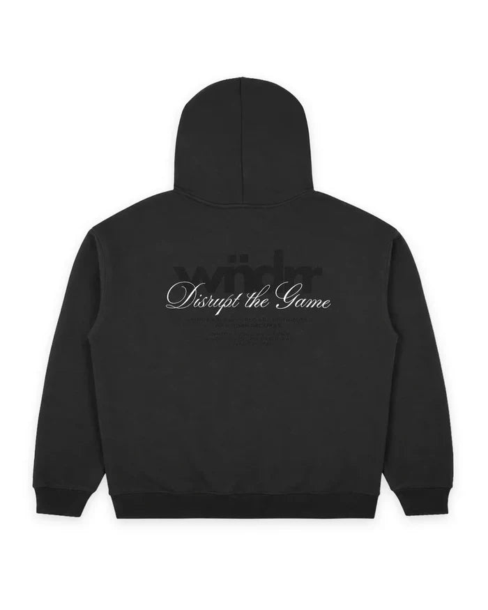WNDRR Disrupt Zip Hood Sweat (Faded Black)