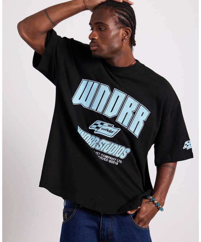 WNDRR Drivetrain Heavyweight Tee (Black)