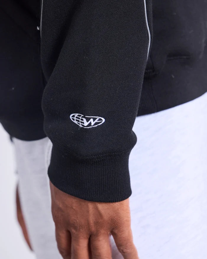 WNDRR Globe Panel Hood Sweat (Black)