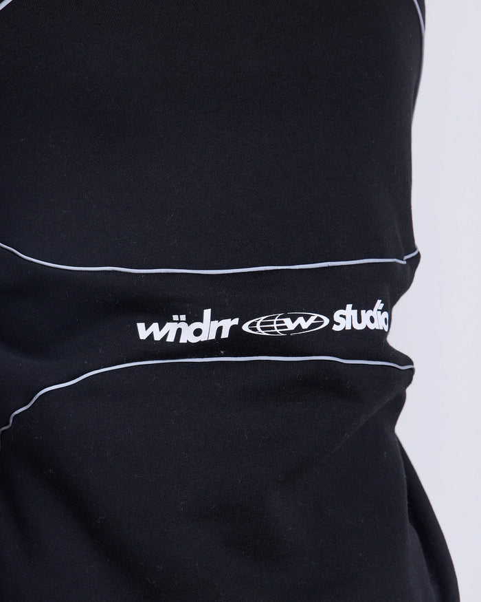WNDRR Globe Panel Hood Sweat (Black)