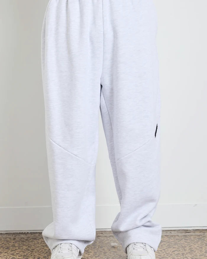 WNDRR Halo Jumbo Trackpants (White Marle)