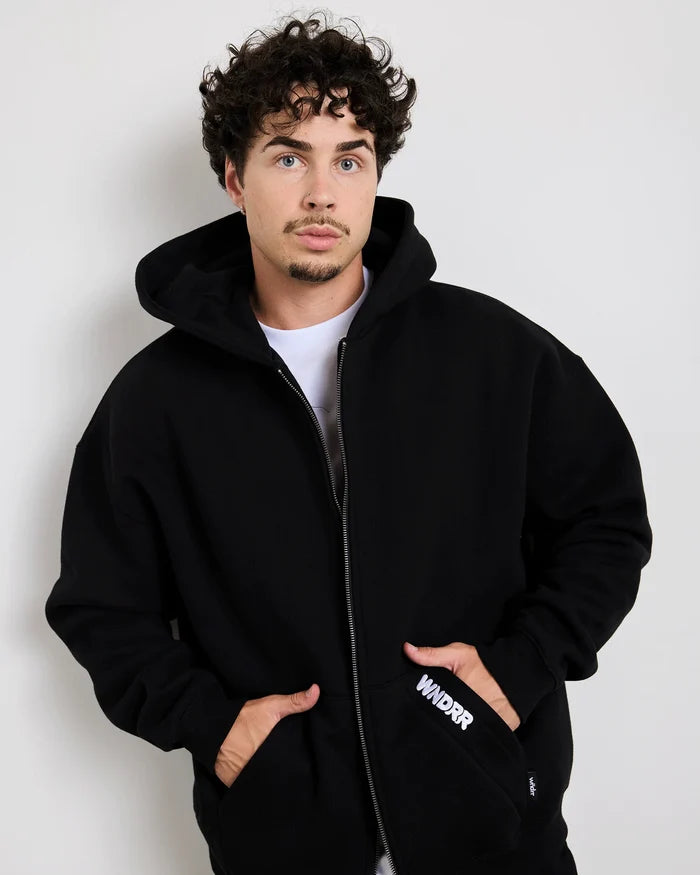 WNDRR Halo Zip Hoodie (Black)