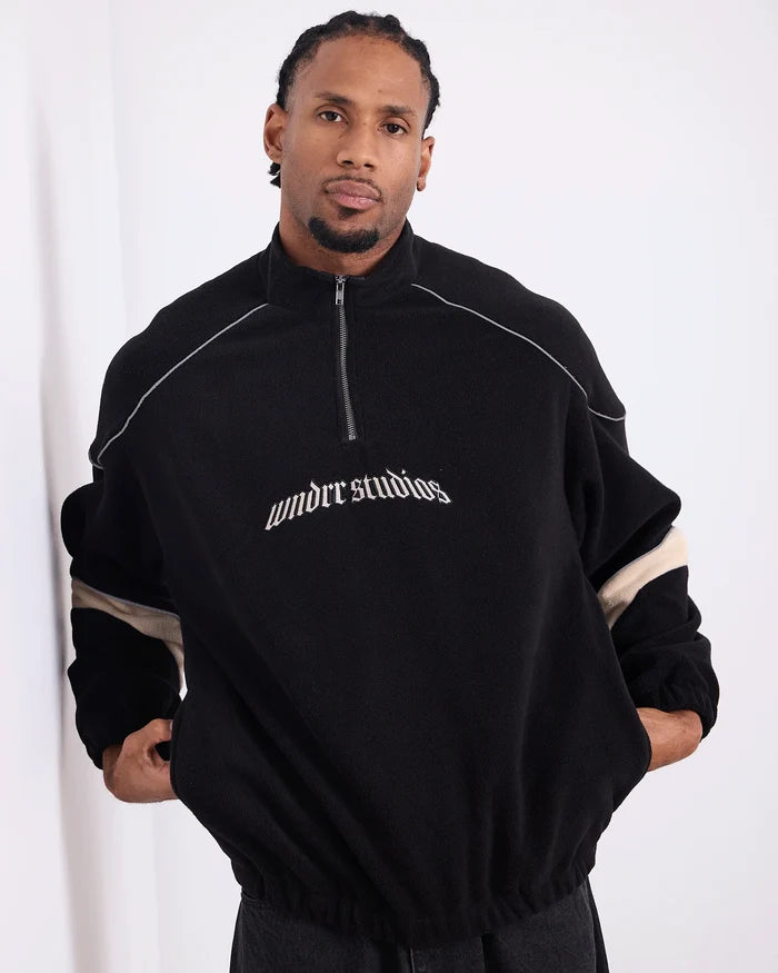 WNDRR Havok 1/4 Zip Sherpa Fleece (Black)