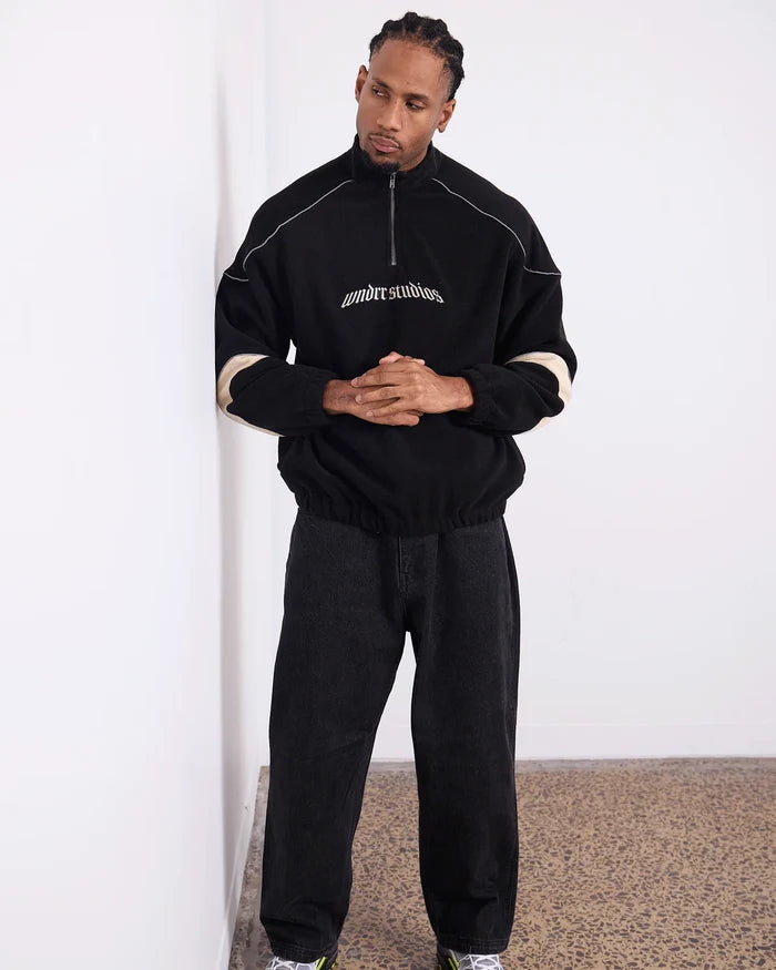 WNDRR Havok 1/4 Zip Sherpa Fleece (Black)