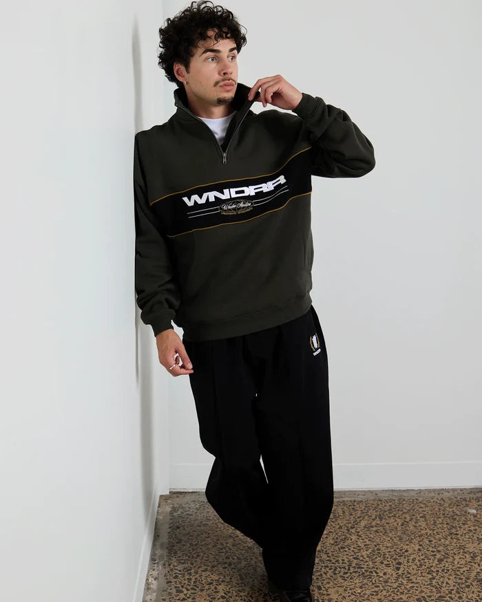 WNDRR Maison 1/4 Zip Sweat (Ink)