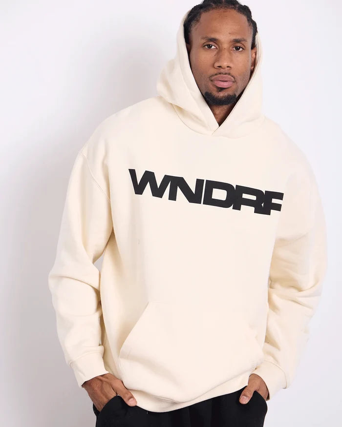 WNDRR Motif Hood Sweat (Off White)