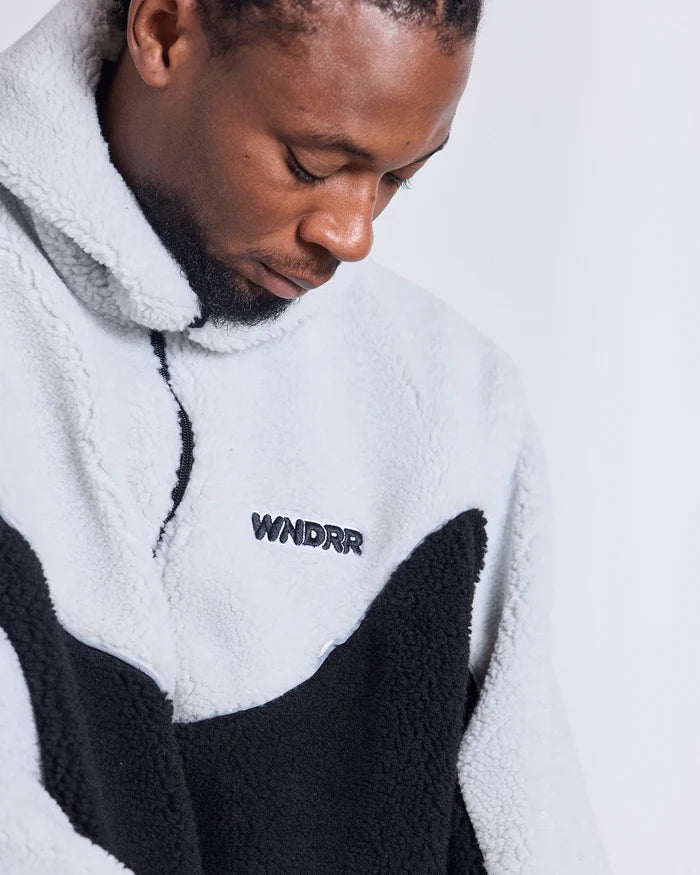 WNDRR Nimbus Fleece Jacket (Oyster/Black)