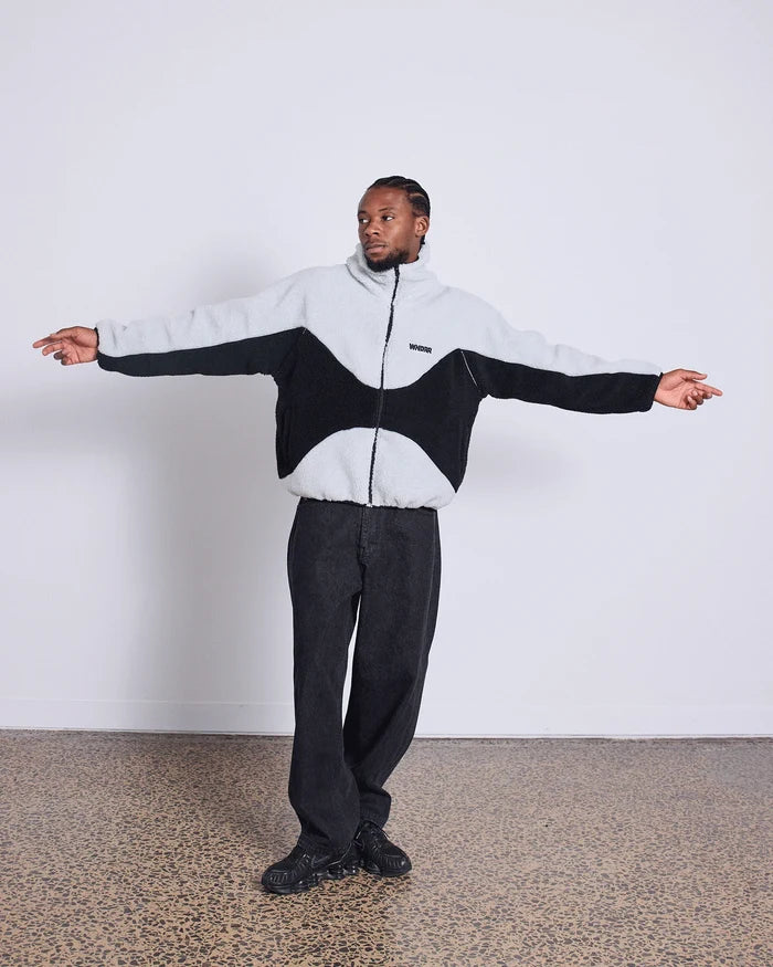 WNDRR Nimbus Fleece Jacket (Oyster/Black)