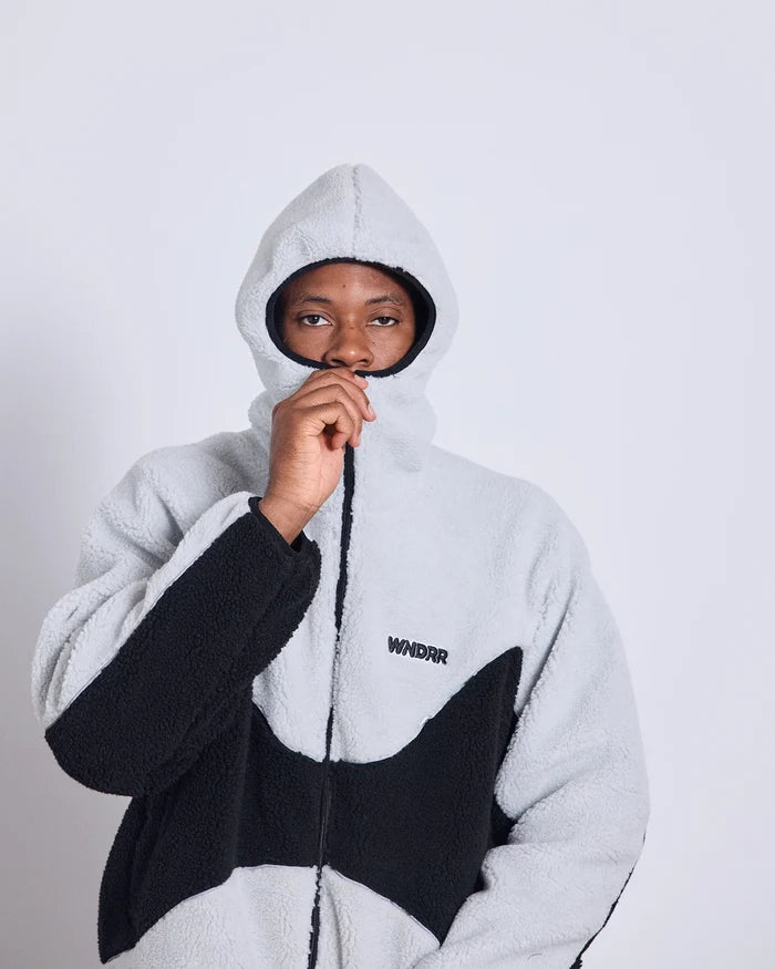 WNDRR Nimbus Fleece Jacket (Oyster/Black)