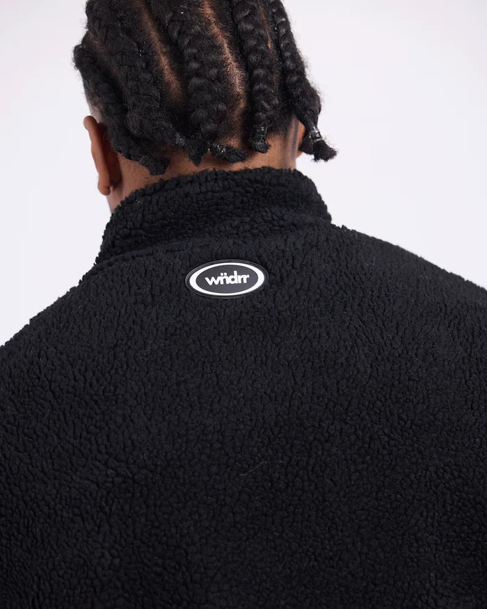 WNDRR Orbit 1/4 Sherpa Sweat (Black)