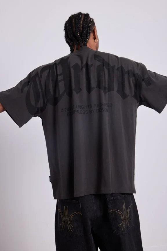 WNDRR Revival Heavy Weight Tee (Faded Black)