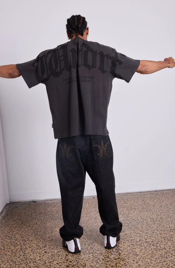 WNDRR Revival Heavy Weight Tee (Faded Black)