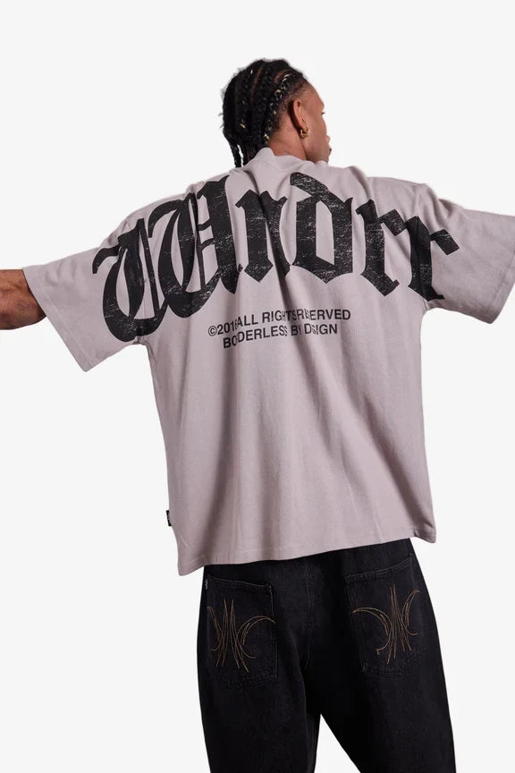 WNDRR Revival Heavy Weight Tee (Moon Grey)