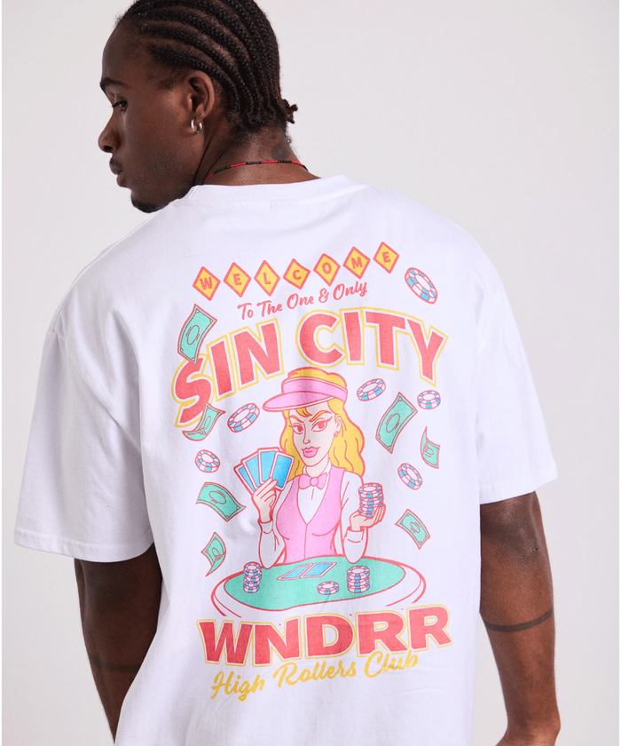 WNDRR Sin City Box Fit Tee (White)