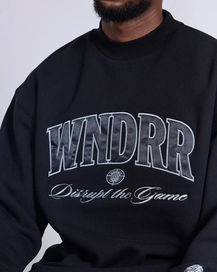 WNDRR Target Crew Sweat (Black)