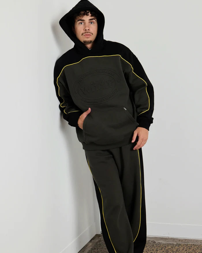 WNDRR Token Panel Hood Sweat (Ink/Black)