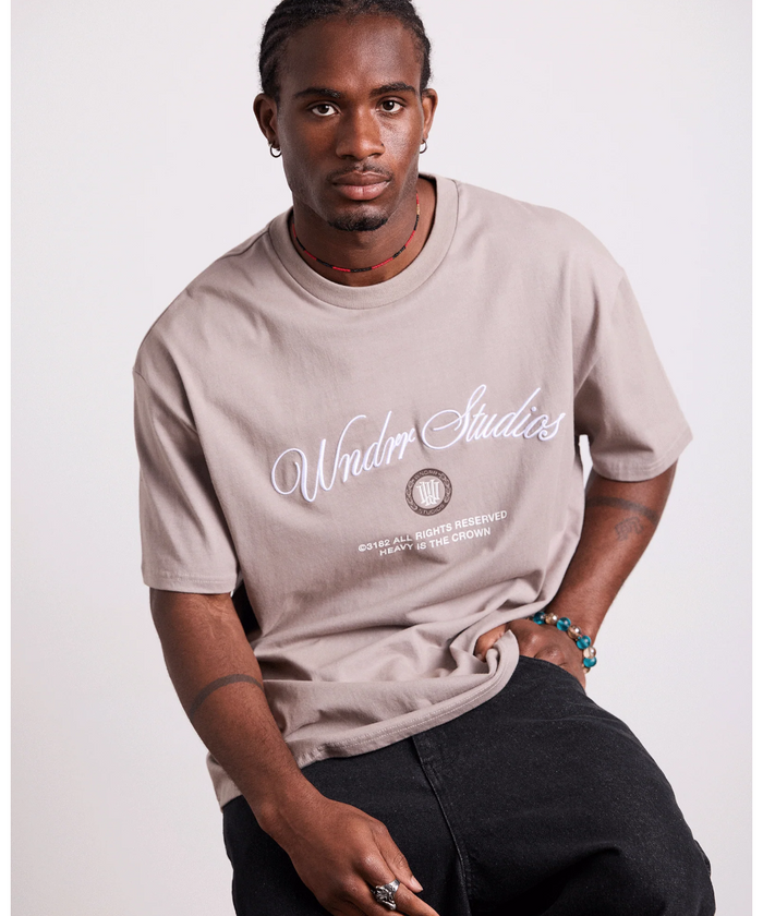 WNDRR Vita Nova Box Fit Tee (Moon Grey)