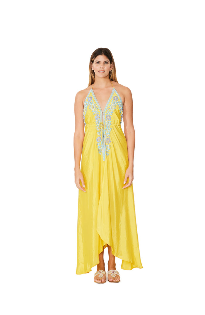 Yellow Embellished Dress