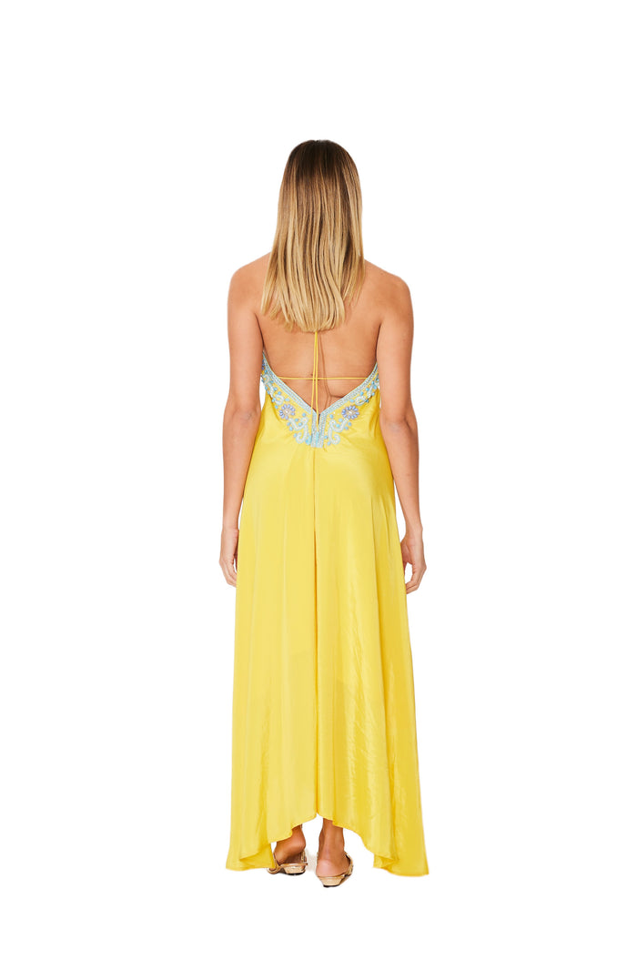 Yellow Embellished Dress