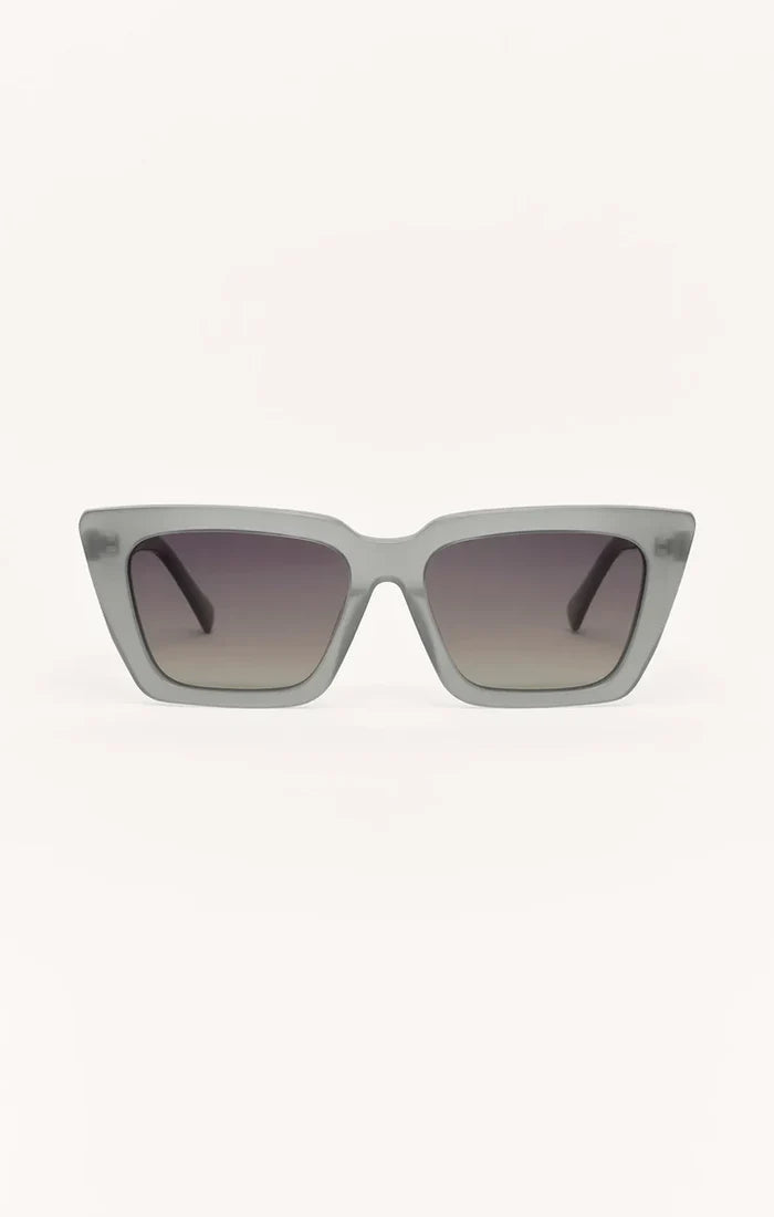 Z Supply Feel Good Polarized Sunglasses in Pewter - Gradient