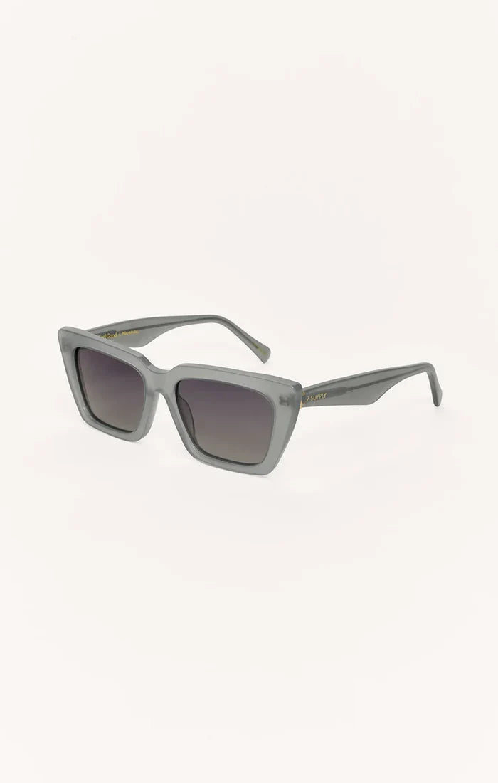 Z Supply Feel Good Polarized Sunglasses in Pewter - Gradient