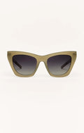 Z Supply Undercover Polarized Sunglasses in Moss - Gradient
