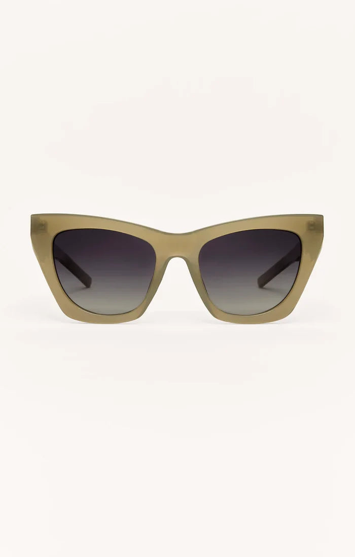 Z Supply Undercover Polarized Sunglasses in Moss - Gradient